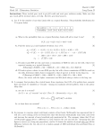 Name March 8, 2007 Math 145 - Elementary Statistics Long Exam II