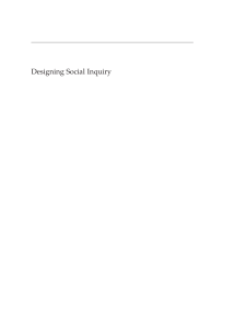 Designing Social Inquiry