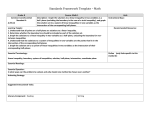 Standards Framework Template