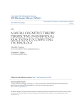 a social cognitive theory perspective on individual reactions to