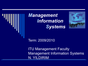 Introduction to Management Information Systems