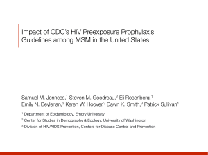 Impact of CDC`s HIV Preexposure Prophylaxis