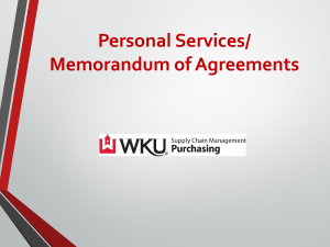 Personal Service Contracts