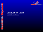 Conduct on Court - Scottish Squash