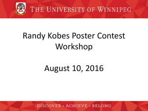 Randy Kobes Poster Contest Workshop