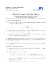 “Markov Processes”, Problem Sheet 5.