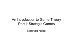 An Introduction to Game Theory Part I: Strategic Games