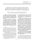 Comparison of longterm clinical outcome with etanercept