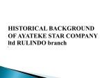 HISTORICAL BACKGROUND OF AYATEKE STAR COMPANY ltd
