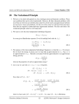 Variational principle - Indiana University Bloomington
