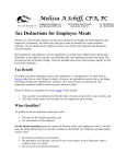 Deducting Employee Meals - Melissa A Schiff CPA PCRelax, we can