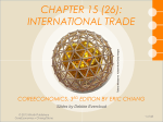 CHAPTER 15 (26): INTERNATIONAL TRADE COREECONOMICS, 3