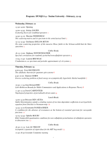 Program: DYNQUA - Toulon University - February