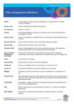 Information Sheet: Risk Management Definitions