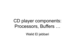 CD player components: Processors, Buffers …