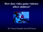 How does video game violence affect children?