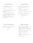 Probability Distributions An Example With Dice The Finite Uniform