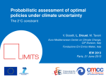 Optimal Climate Policies under the 2°C Constraint Using a