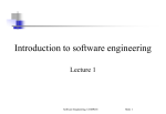 Software Engineering COMP 201