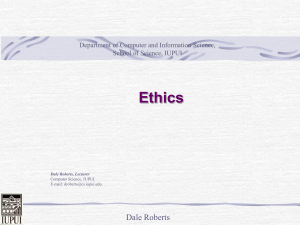 Ethics in Computer Science
