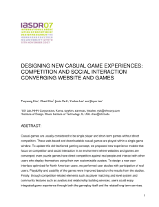 designing new casual game experiences