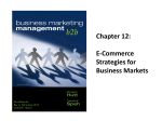 E-Commerce Strategies for Business Markets