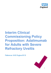 Interim Clinical Commissioning Policy Proposition: Adalimumab for