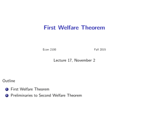 First Welfare Theorem