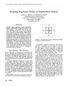 1993-Pruning Duplicate Nodes in Depth