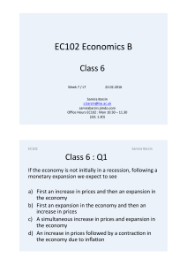 EC102 Economics B - Samira Barzin