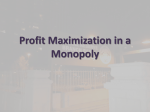 Profit Maximization in a Monopoly