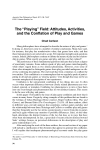 The “Playing” Field: Attitudes, Activities, and the Conflation of Play