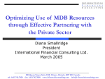 Optimizing Use of MDB Resources through Effective Partnering with