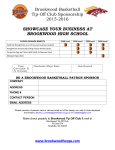 Sponsorship Form - Brookwood Basketball