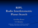 RIPL Radio Interferometric Planet Search