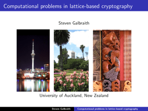 Computational problems in lattice