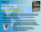 International Trade and Regional Integration