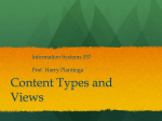 Content types, views
