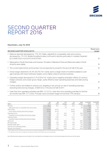 Second quarter report 2016