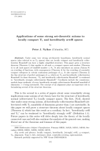 Applications of some strong set-theoretic axioms to locally compact