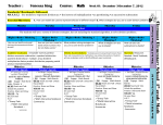 Sample Lesson Plan- Math