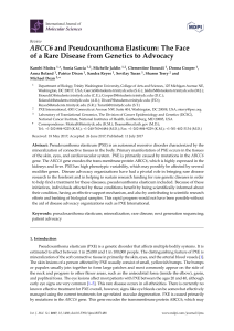 ABCC6 and Pseudoxanthoma Elasticum: The Face of a Rare