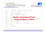 Gödel`s Ontological Proof of the Existence of God