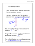 Probability Rules! (7.1)