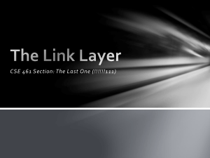 The Link Layer