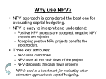 Why use NPV?