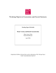 Working Papers in Economics and Social Sciences