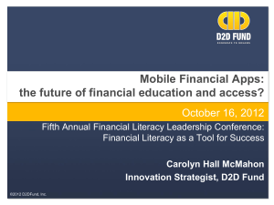 Mobile Financial Apps - Society for Financial Education and