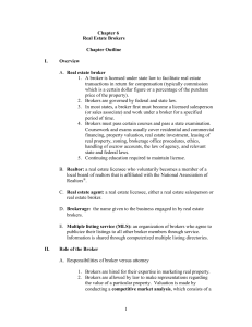 III. Types of Listing Agreements
