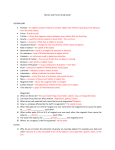 Motion and Forces Study Guide VOCABULARY Position – An
